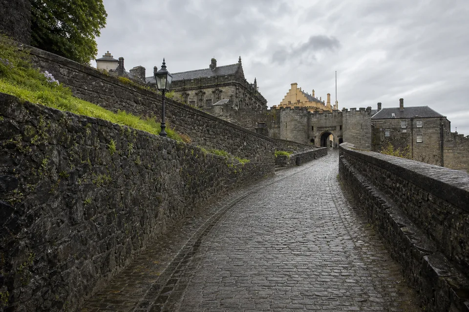 Sendero que sube al Castillo de Stirling